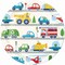Creative Converting Transportation Time City Life Dinner Plates, 96PK 372554 - alternate 1